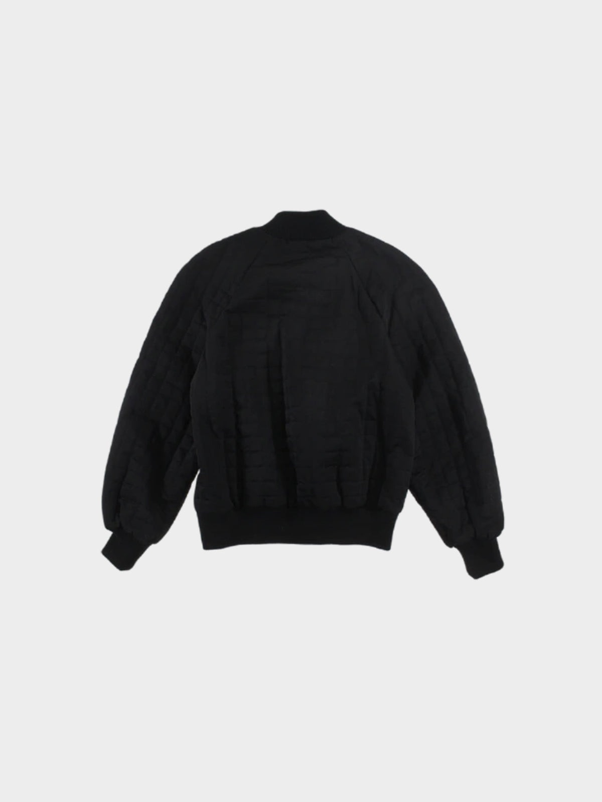 Chanel 1980s Black Quilted Bomber Jacket
