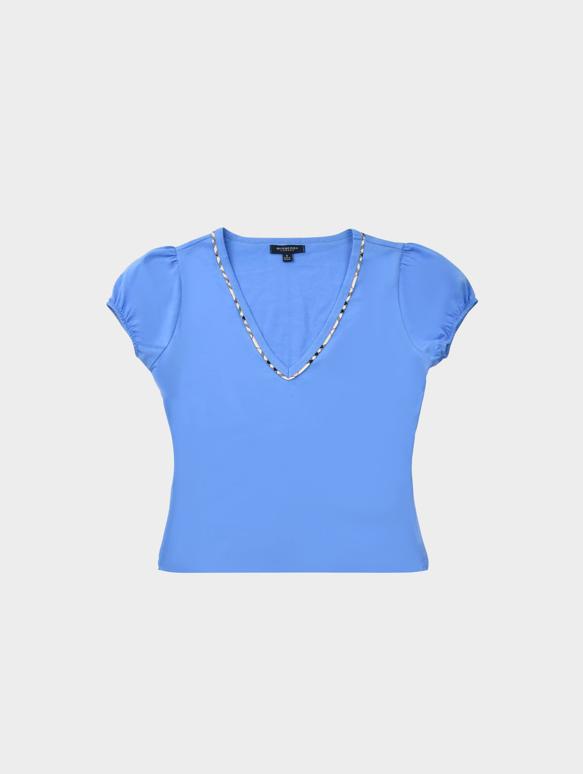 Burberry 2000s Blue Novacheck Top