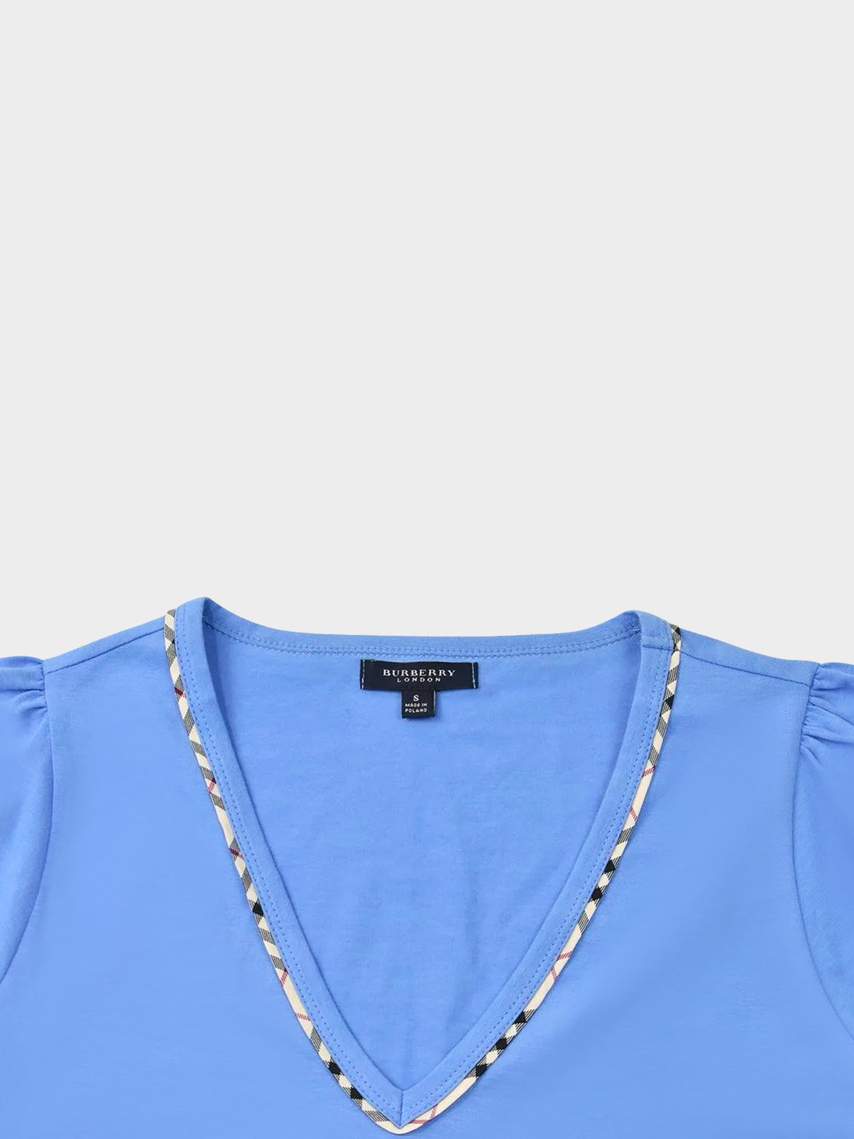 Burberry 2000s Blue Novacheck Top
