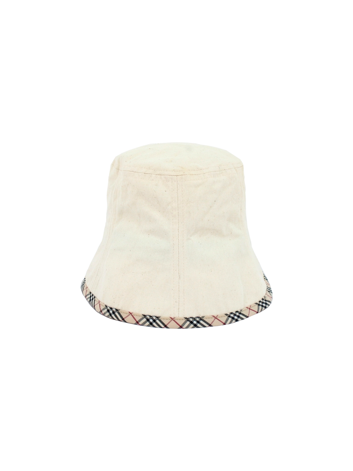 Burberry 2000s White Cotton Bucket Hat