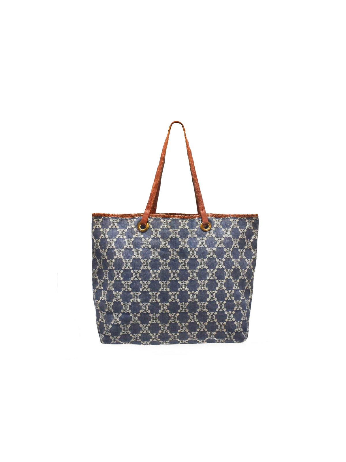 Celine 2004 Denim Monogram Tote Bag
