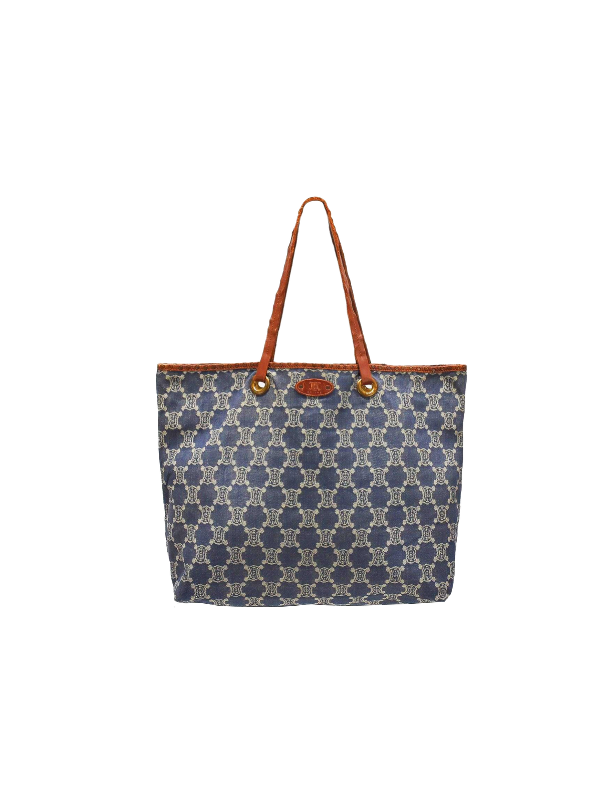 Celine 2004 Denim Monogram Tote Bag
