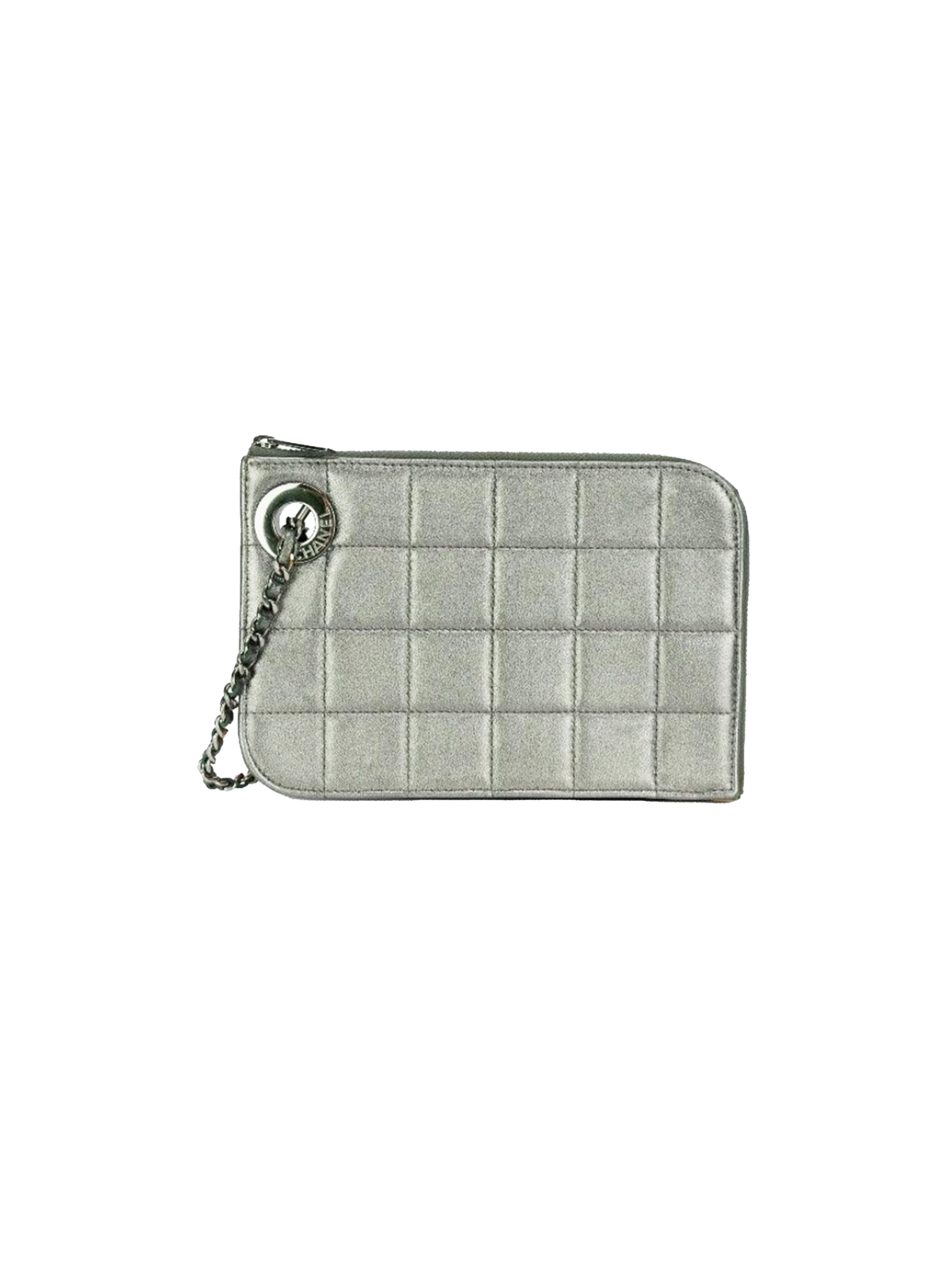 Chanel Spring 2002 Runway Silver Handcuff Clutch