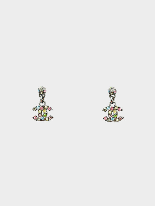 Chanel AW 2005 Rainbow Jewel CC Earrings