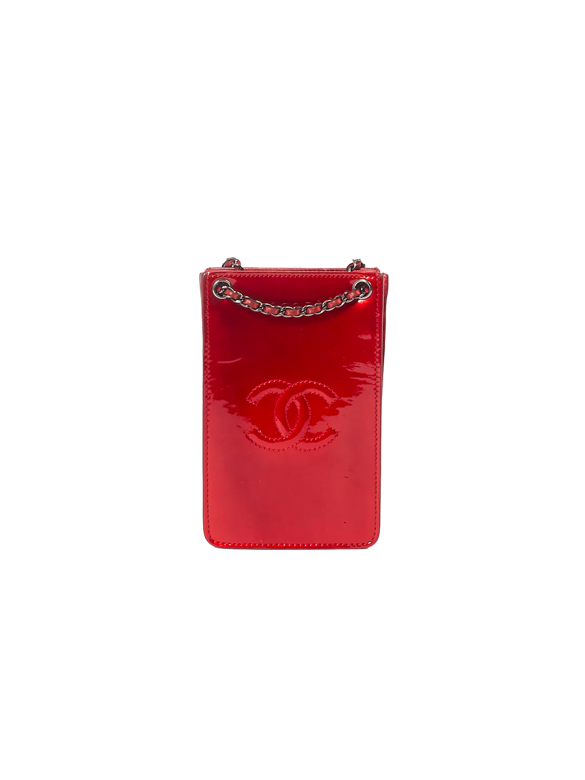 Chanel Spring Summer 2014 Red Chain Phone Holder