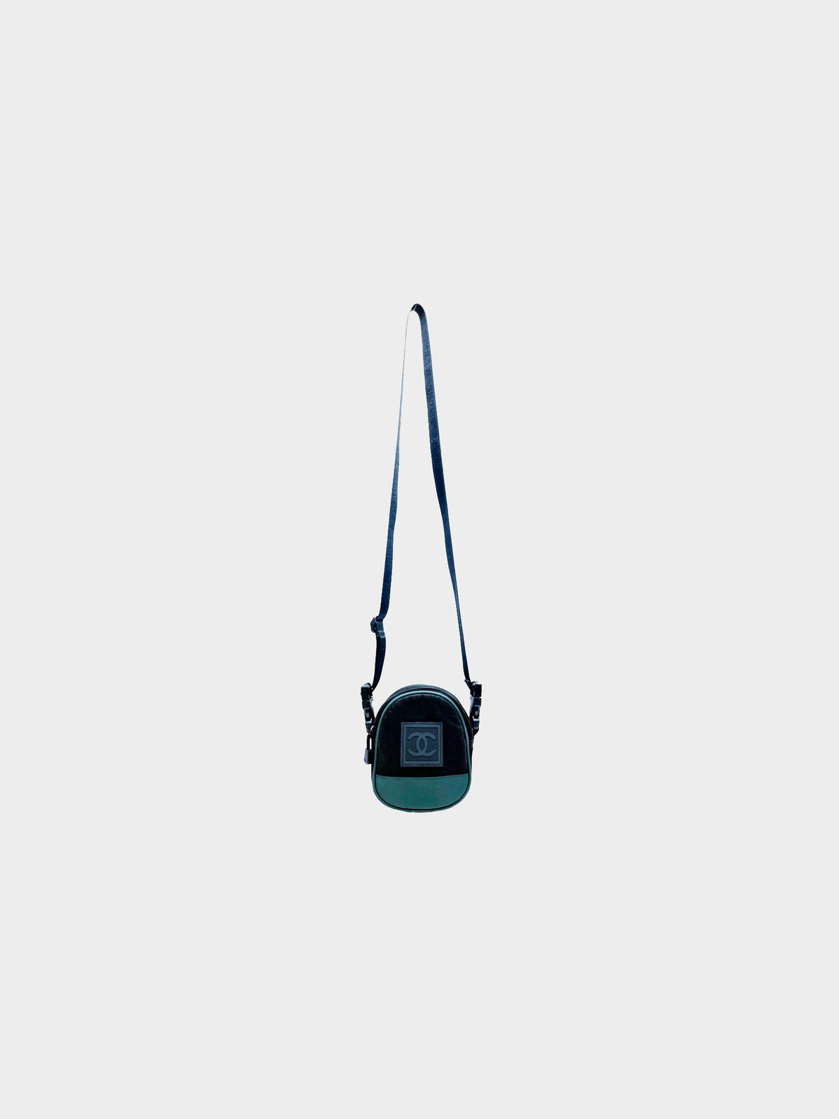 Chanel 2003 Sports Line Green Nylon Bag