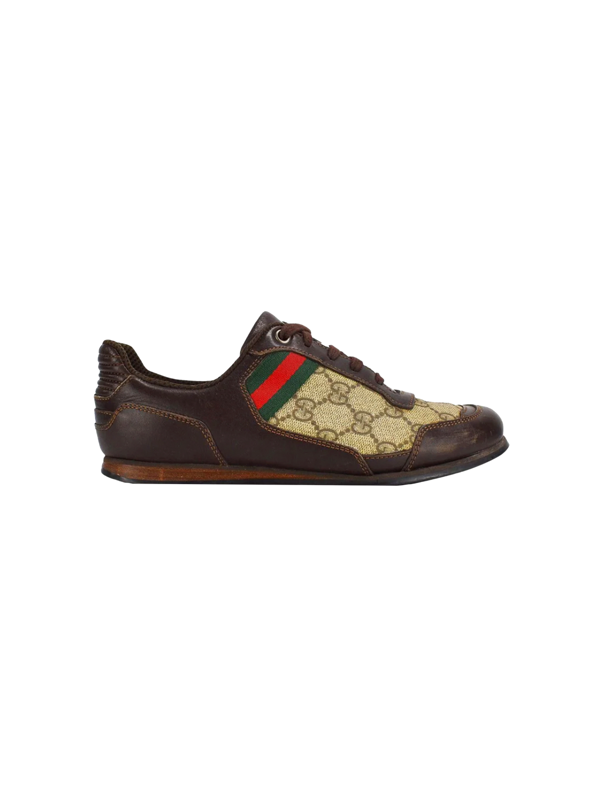 Gucci 2000s Monogram and Leather Sneakers