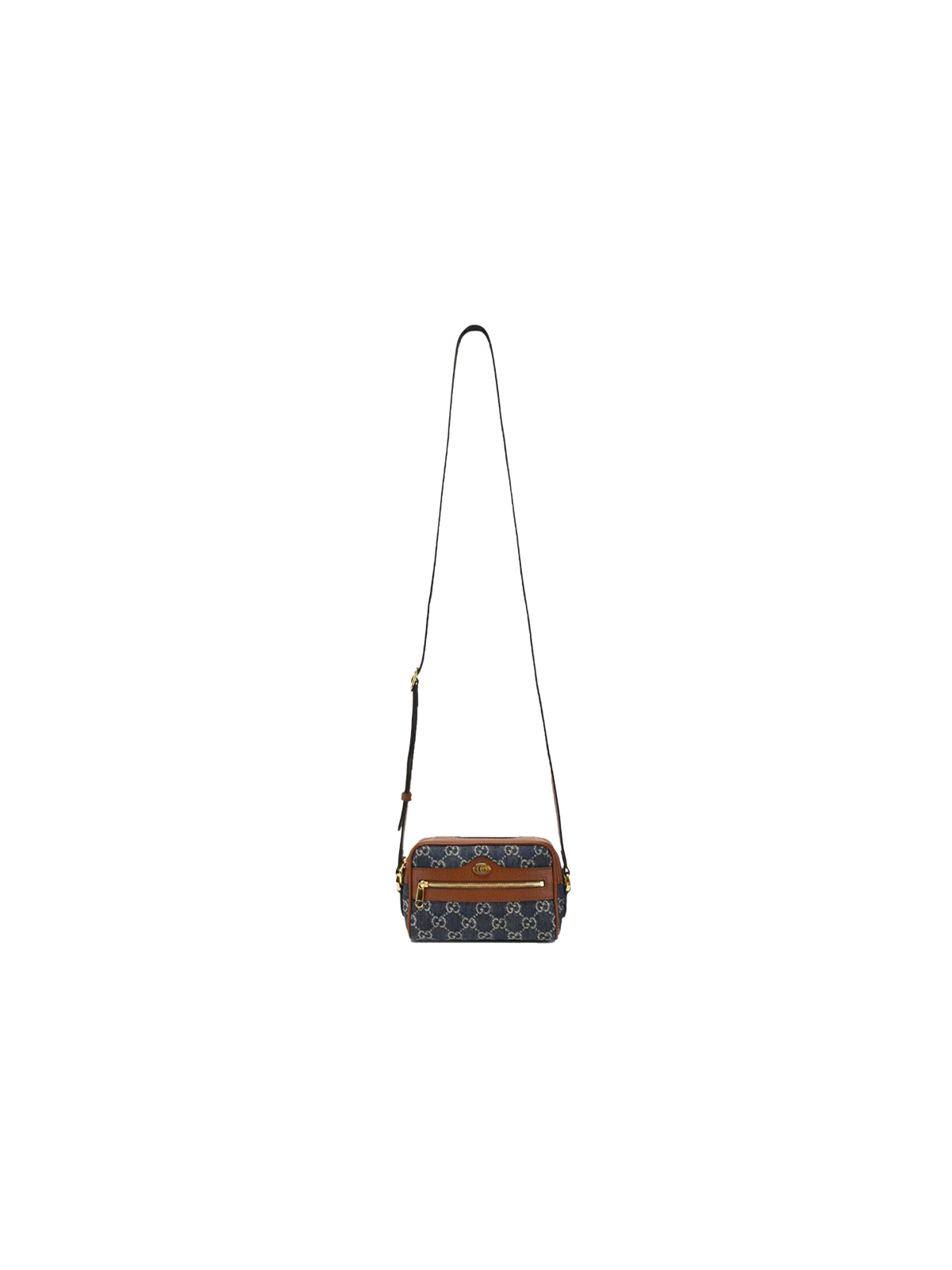 Gucci 2020s Denim Monogram Ophidia Bag