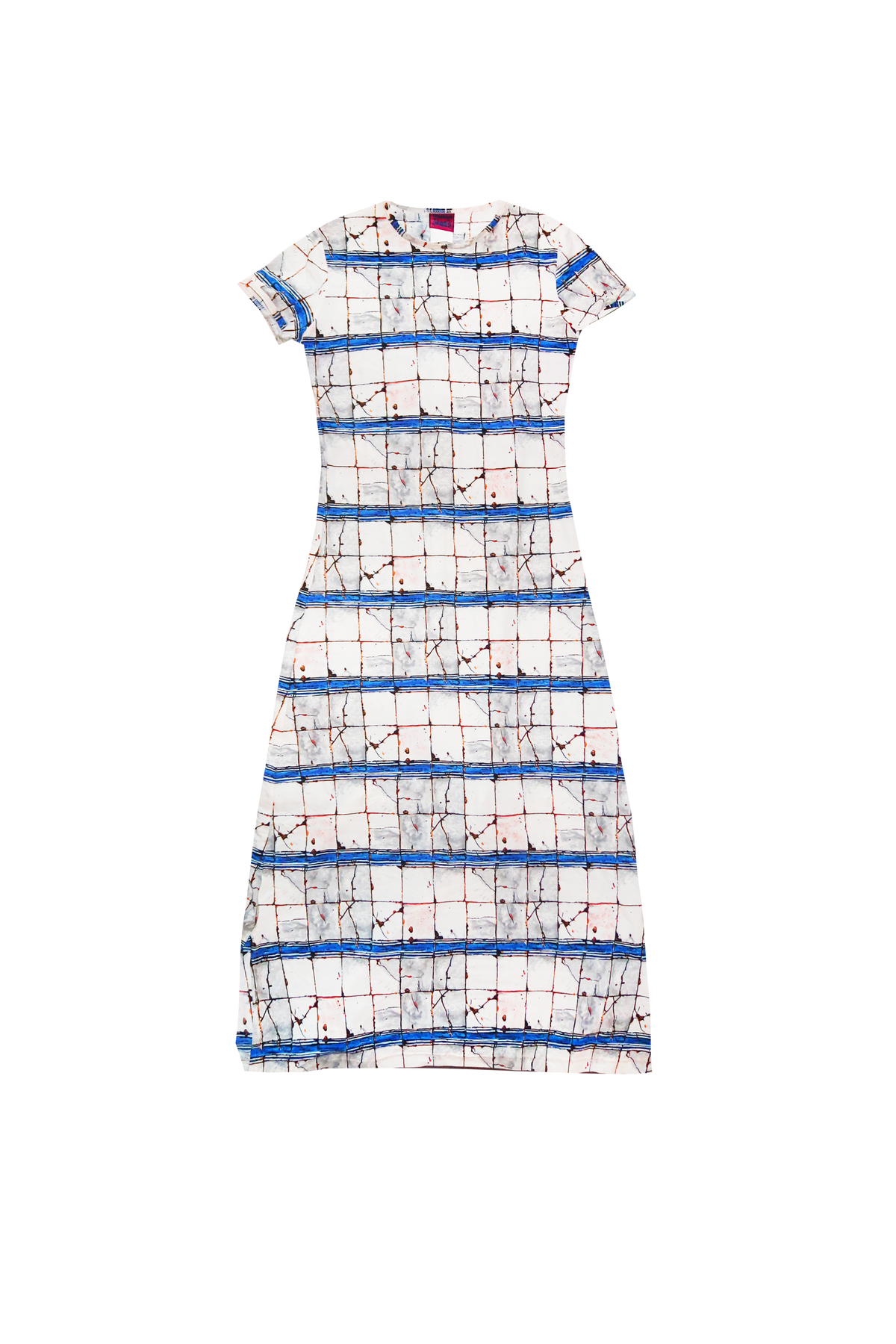 Jean Paul Gaultier Striped 1990s Blue Dress