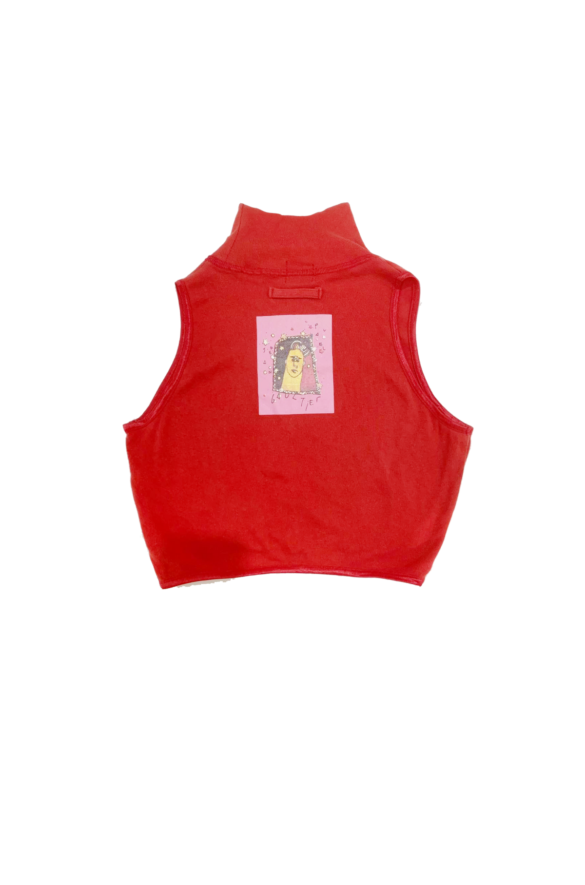 Jean Paul Gaultier 1990s Red Mockneck