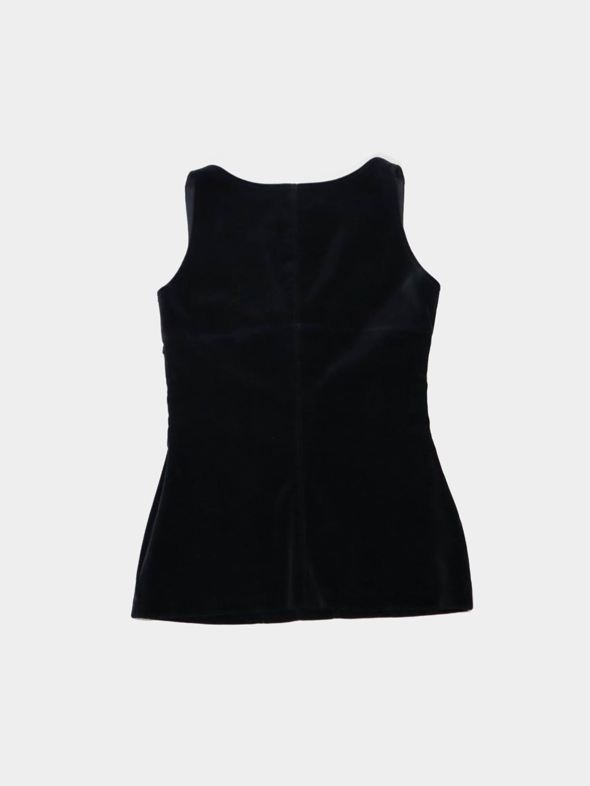 Chanel 1990s FW Velvet Satin Bow Tank