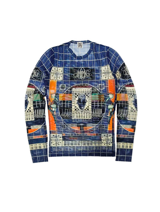 Jean Paul Gaultier SS 1994 TV Mesh Shirt Top