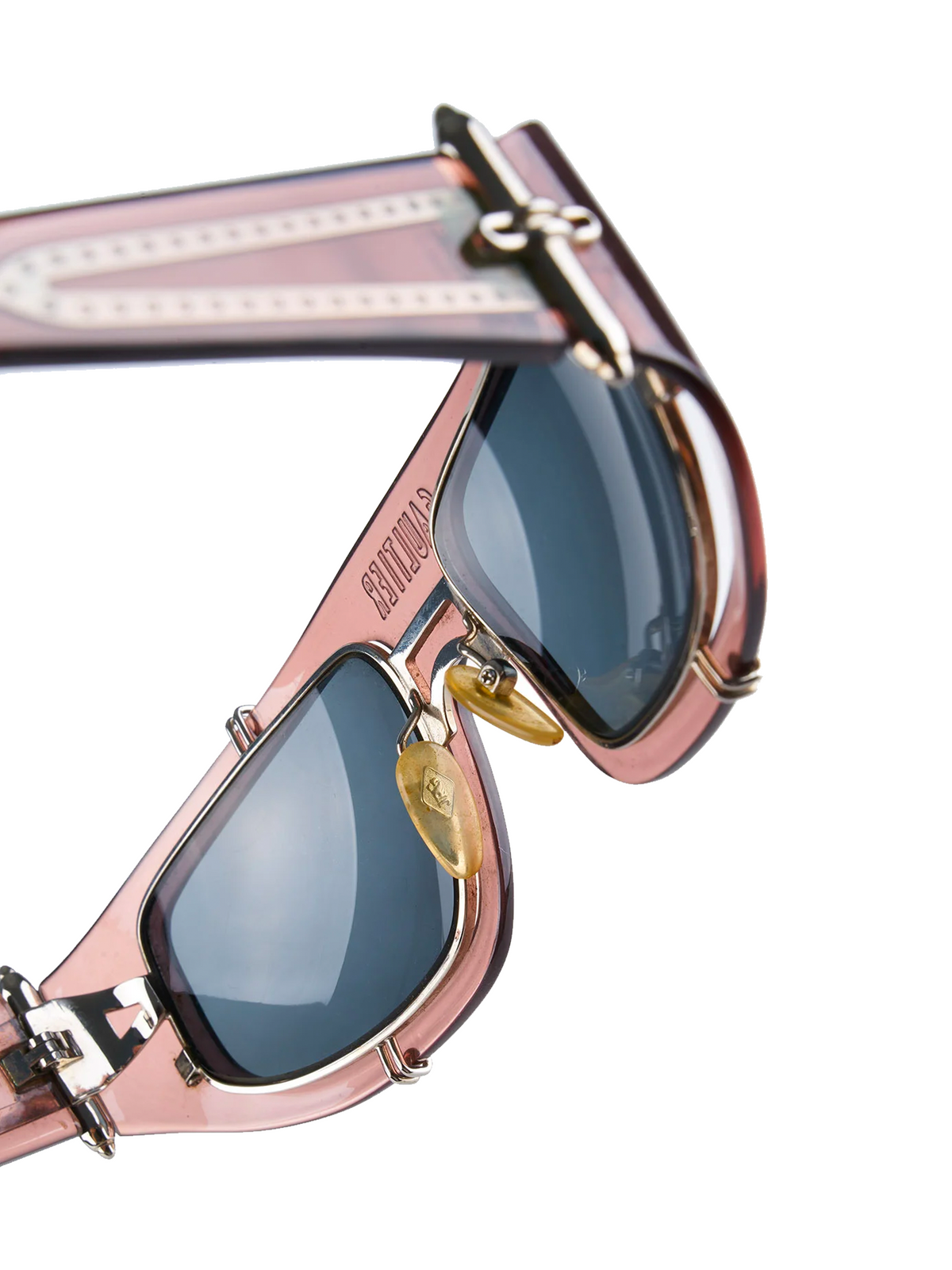 Jean Paul Gaultier 1990s Sunglasses with Clear Frame