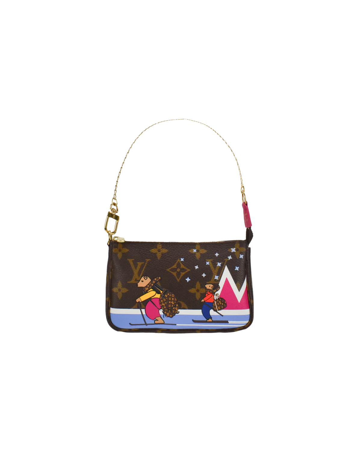 Louis Vuitton 2018 Skiing Bears Pouchette Bag