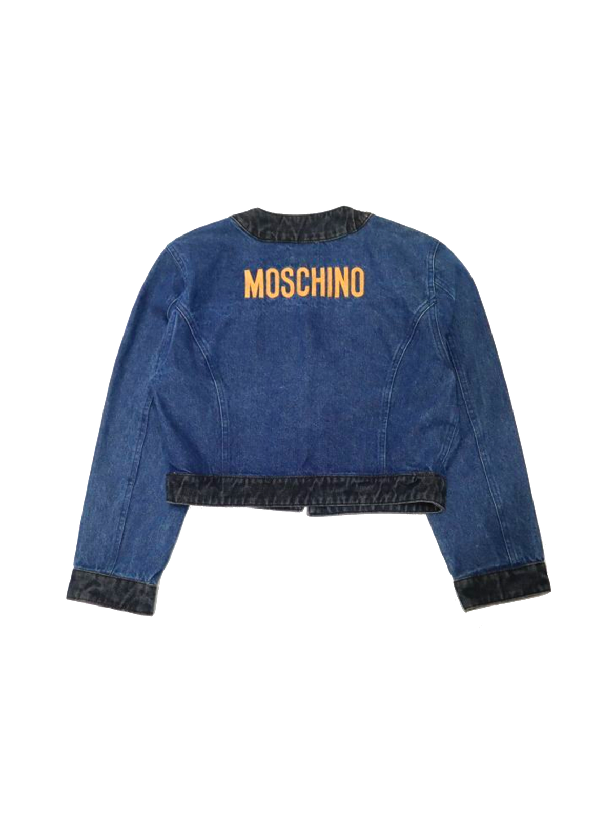 Moschino 1990s Vintage Cropped Denim Jacket