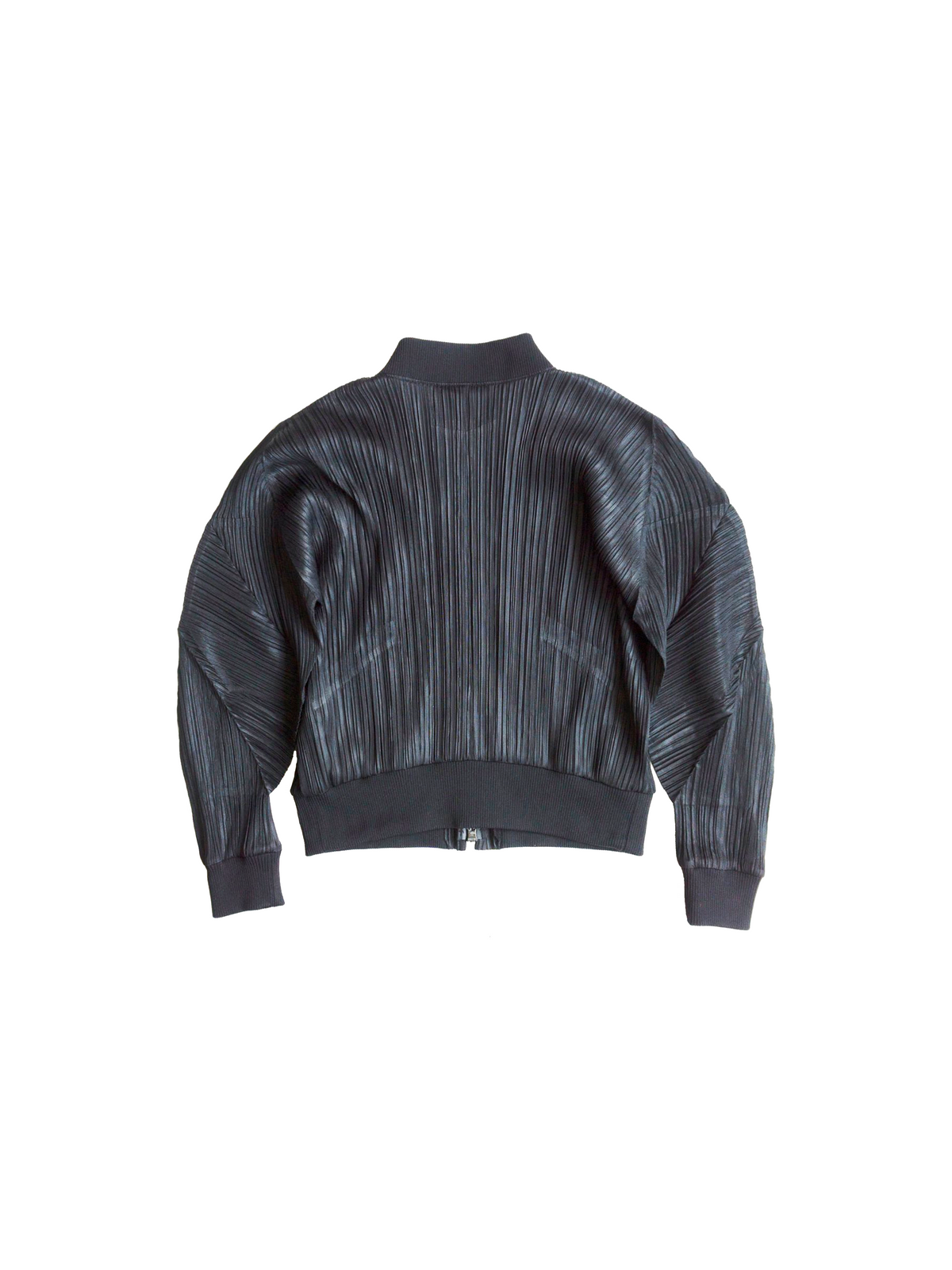 Issey Miyake 2000s Pleats Please Black Bomber