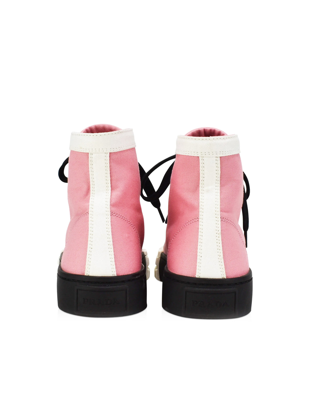Prada 2020s Pink Logo Double Wheel Sneakers
