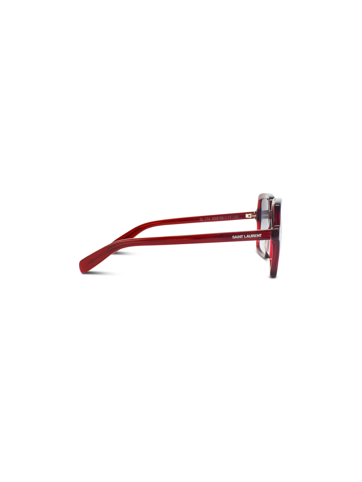 Saint Laurent 2010s Red Oversized Square Sunglasses