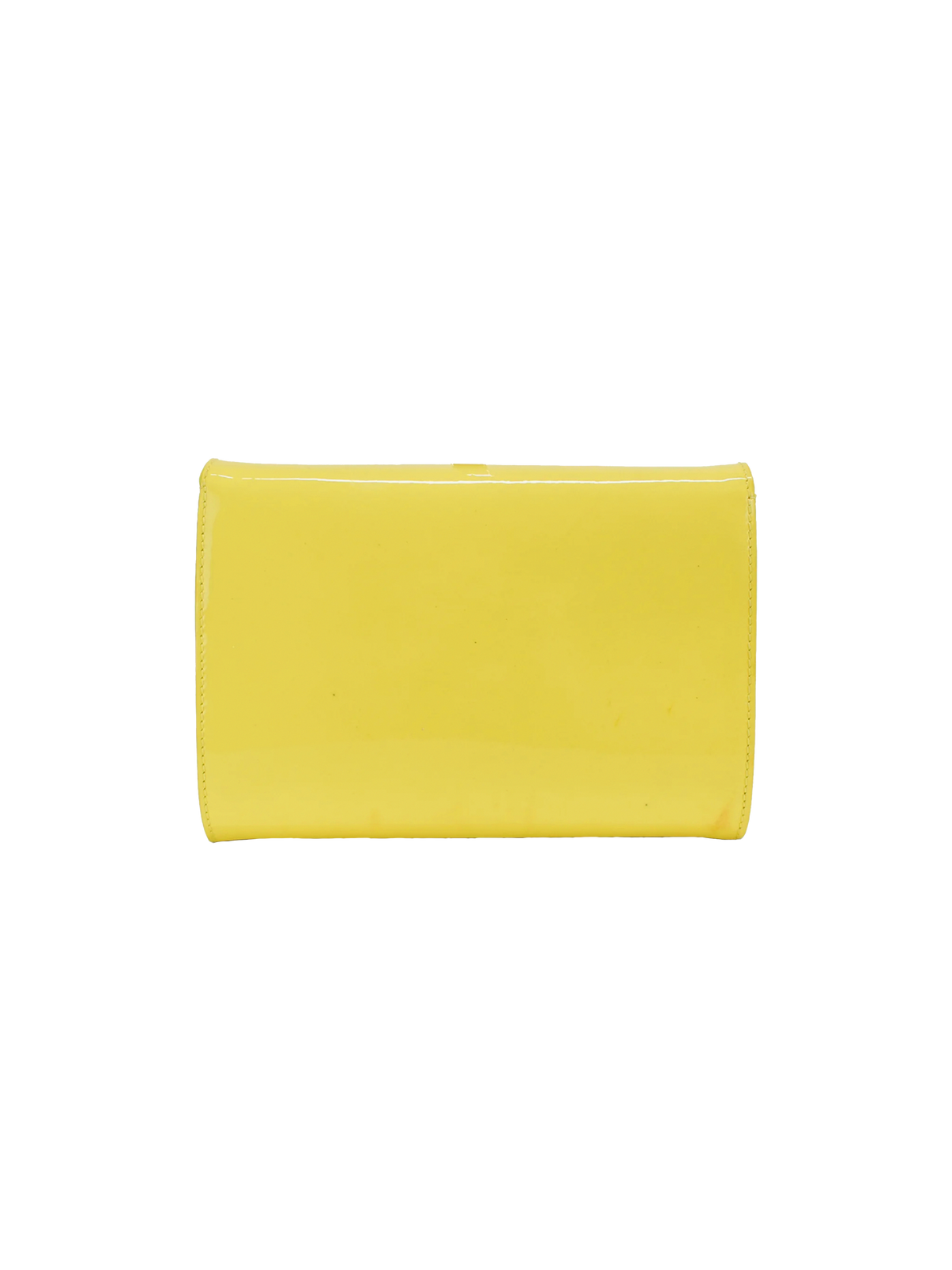 Versace 2010s Yellow Medusa Clutch