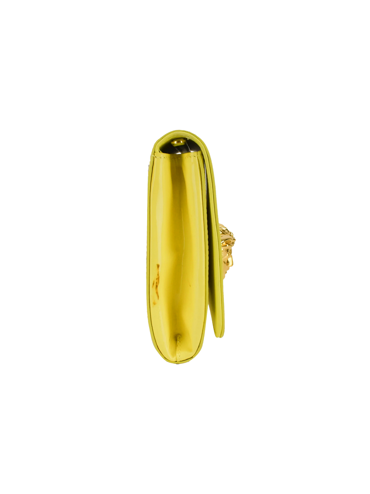 Versace 2010s Yellow Medusa Clutch