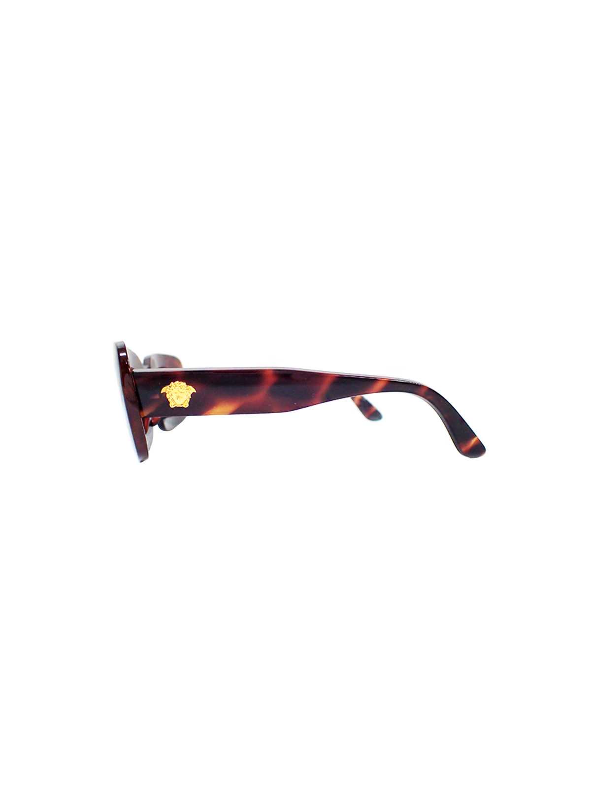 Versace 2000s Rare Brown Rounded Sunglasses