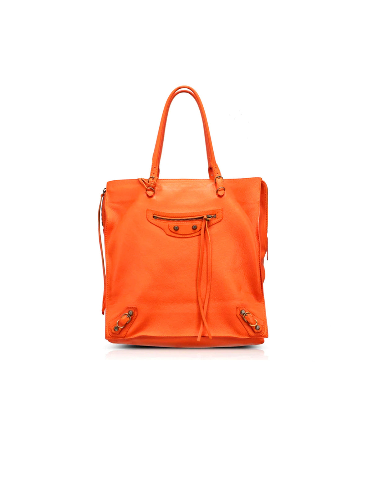 Balenciaga 2010s Orange Papier A4 Bag