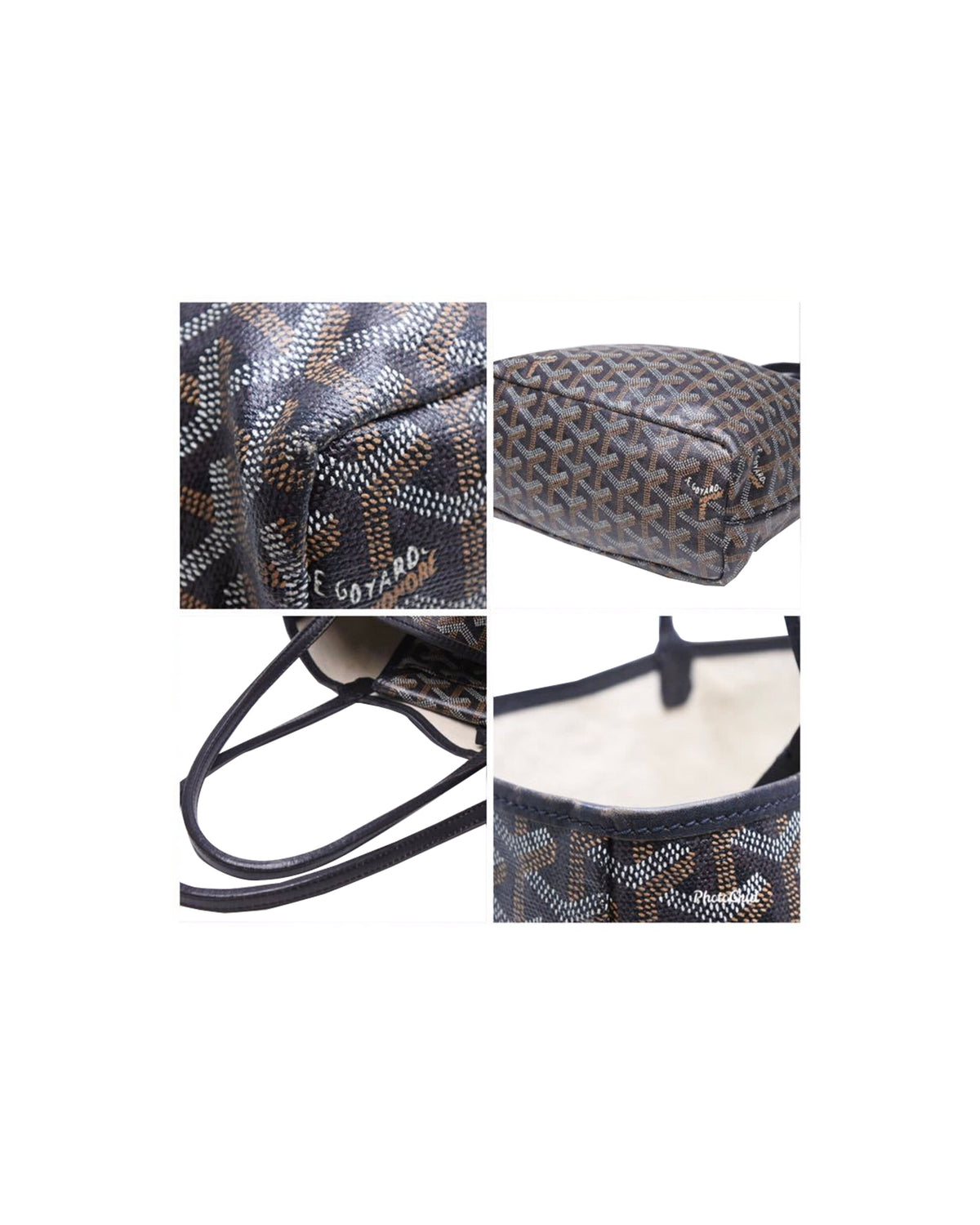 Goyard 2000s Junior Saint Louis Mini Black Tote