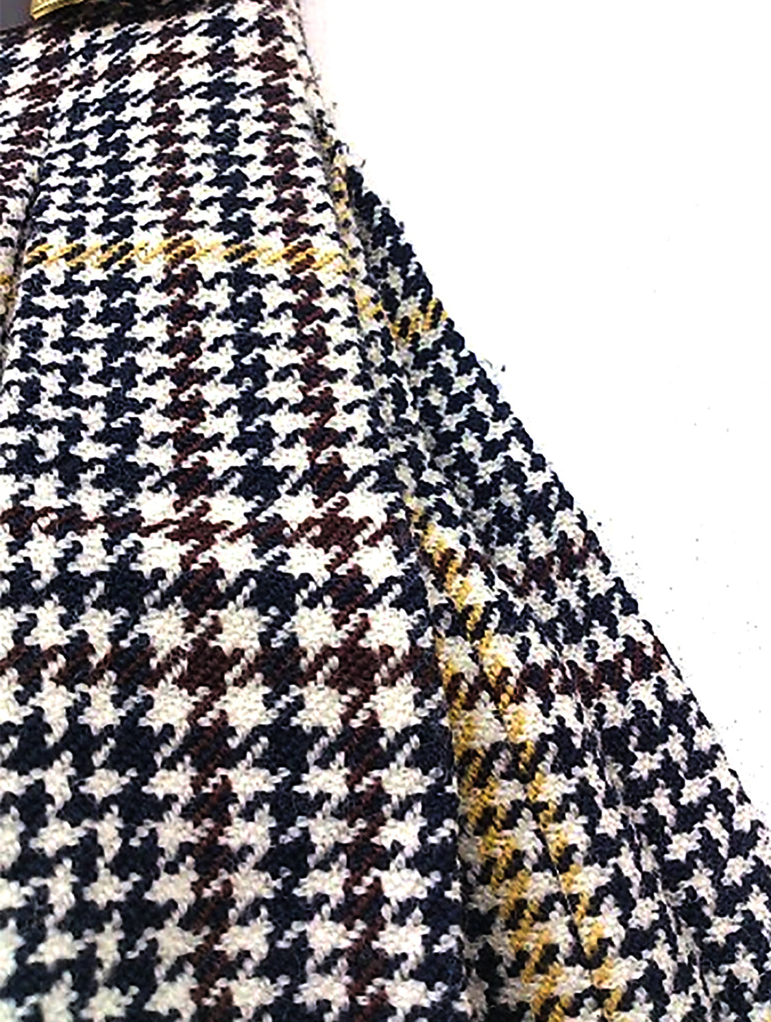 Burberry 2000s Blue Label Houndstooth Pleated Skirt