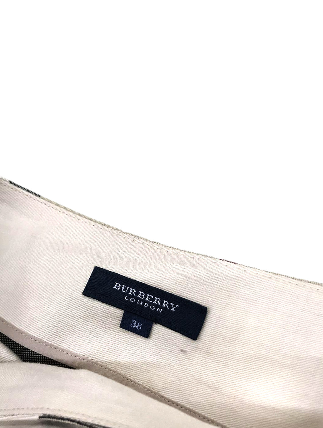 Burberry 2000s Beige Check Skirt