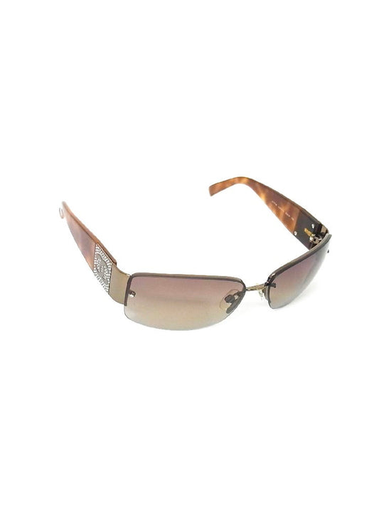 Chanel Rhinestone Light Brown Sunglasses