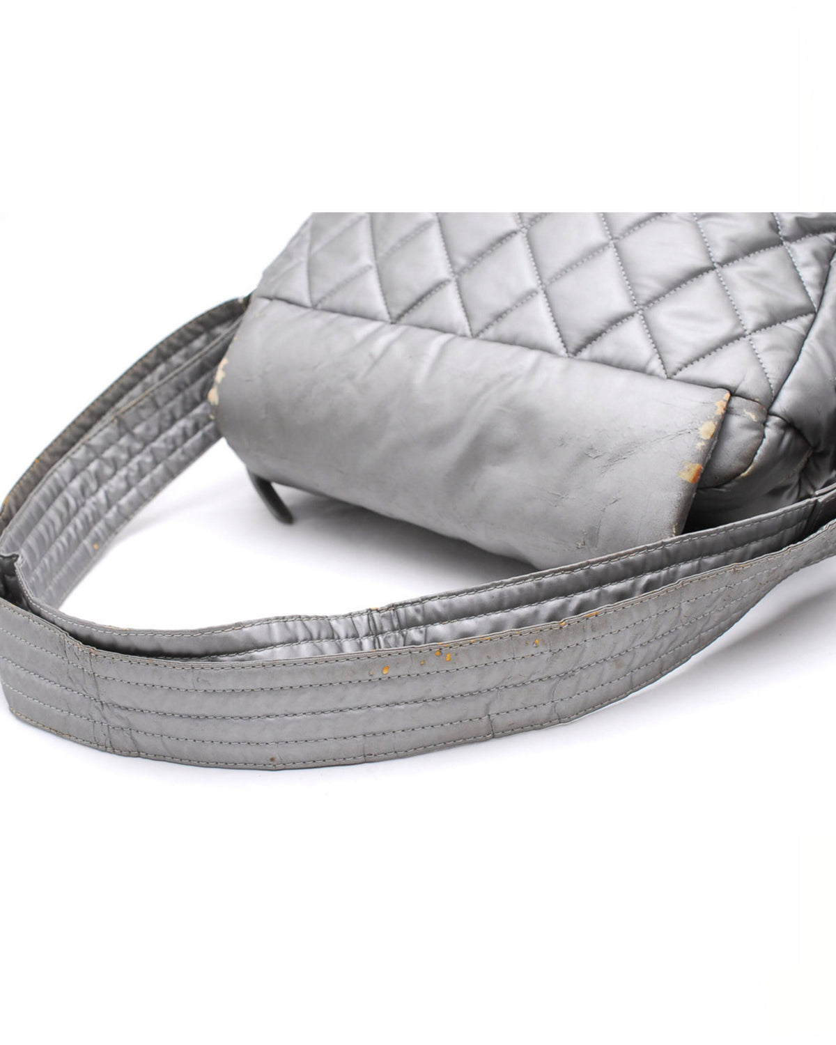 Chanel Silver Sports Messenger Bag