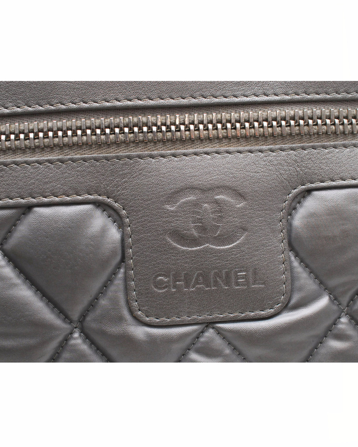 Chanel Silver Sports Messenger Bag