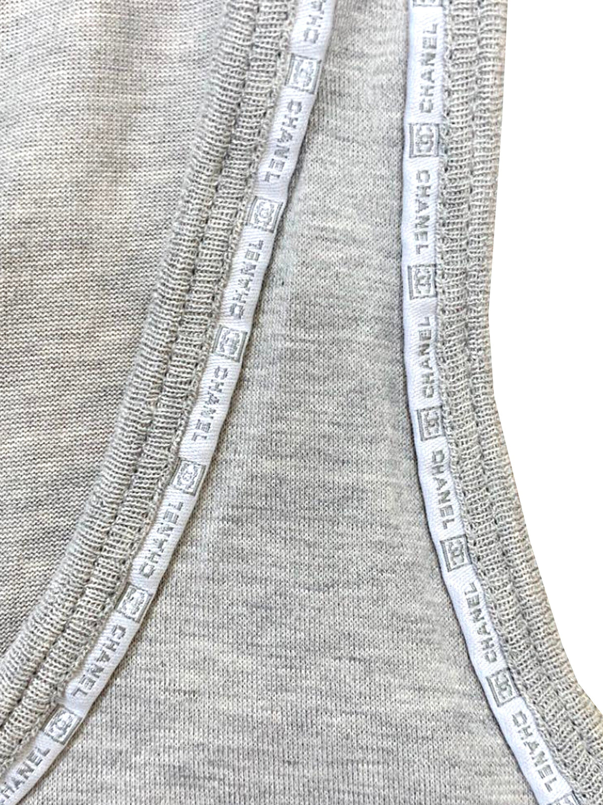 Chanel Sports Gray Jersey/Cotton Tank
