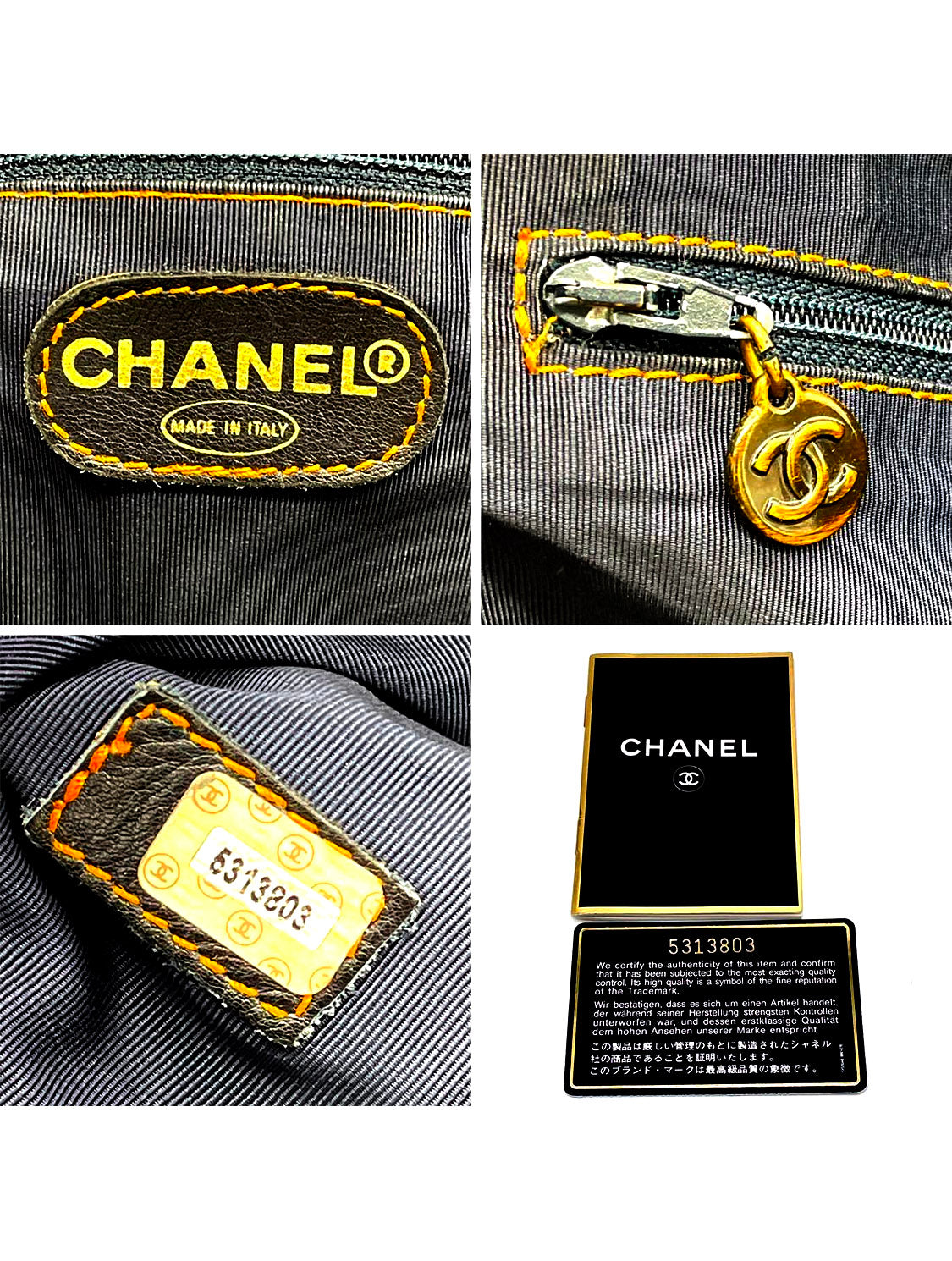 Chanel Medium Blue Denim CC Stitch Tote Bag