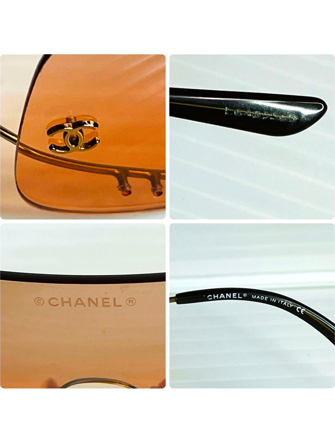 Chanel Sport Orange Visor Sunglasses