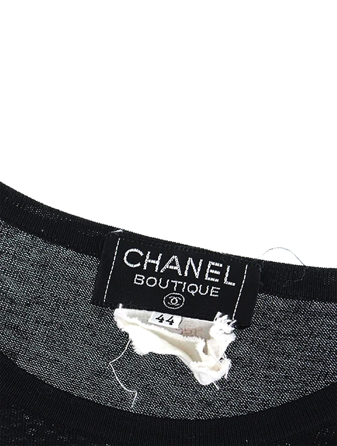 Chanel Sheer Rare Knit Black Tank