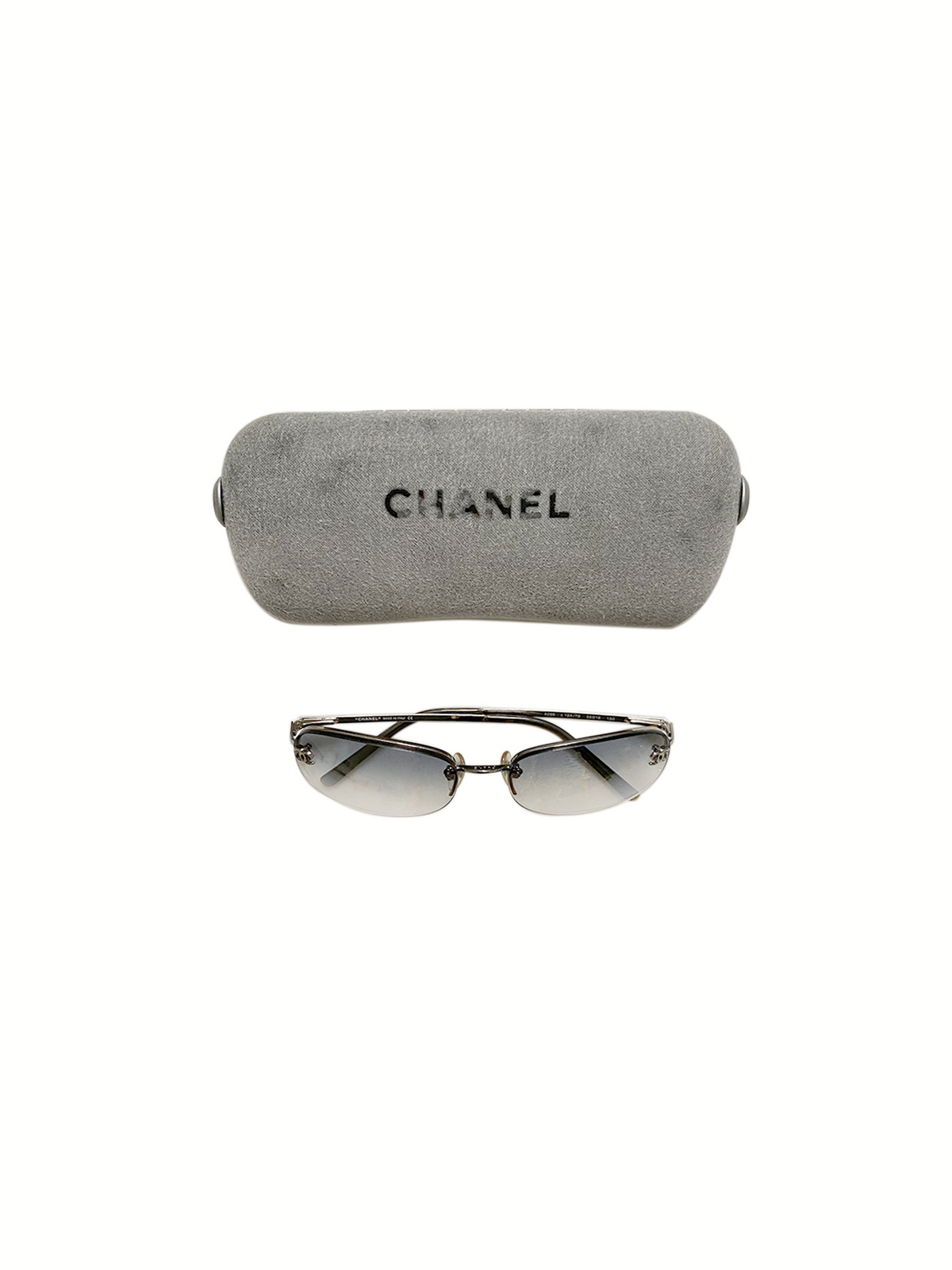 Chanel Round Blue Tinted Sunglasses