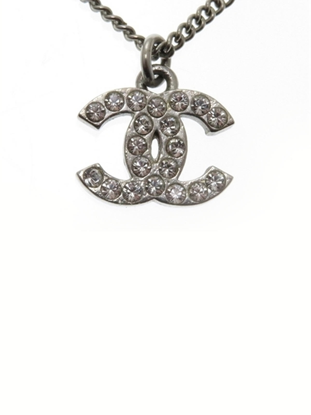 Chanel Silver Gemstone Necklace