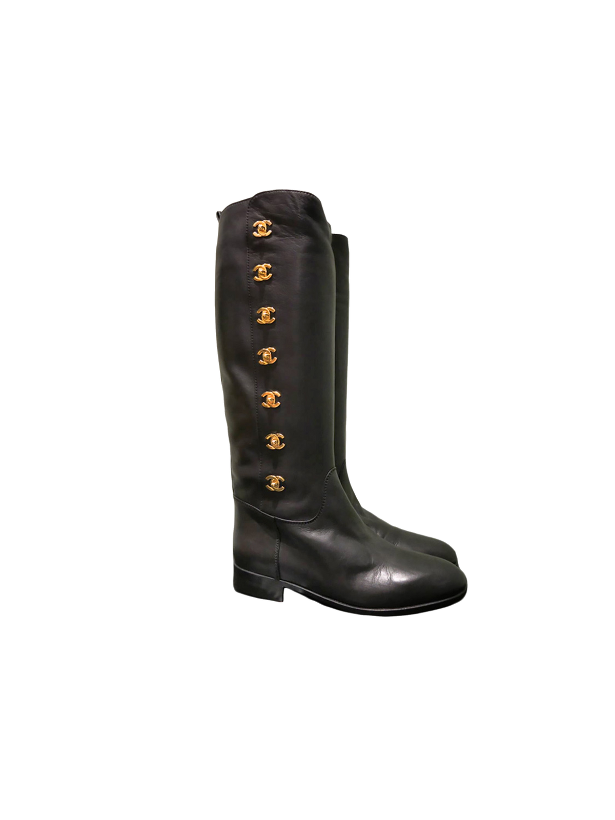 Chanel Extremely Rare 1996 A/W Turnlock Boots
