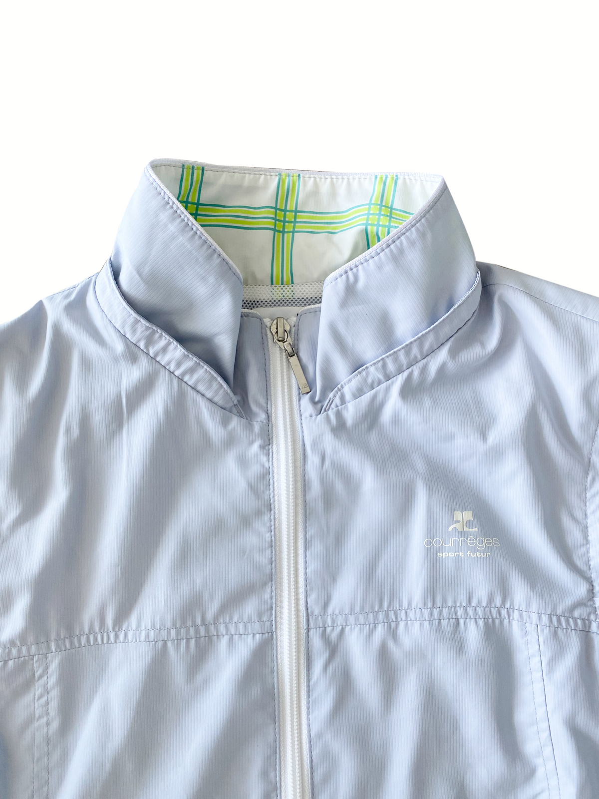Courrèges 1990s Nylon Blue Bomber