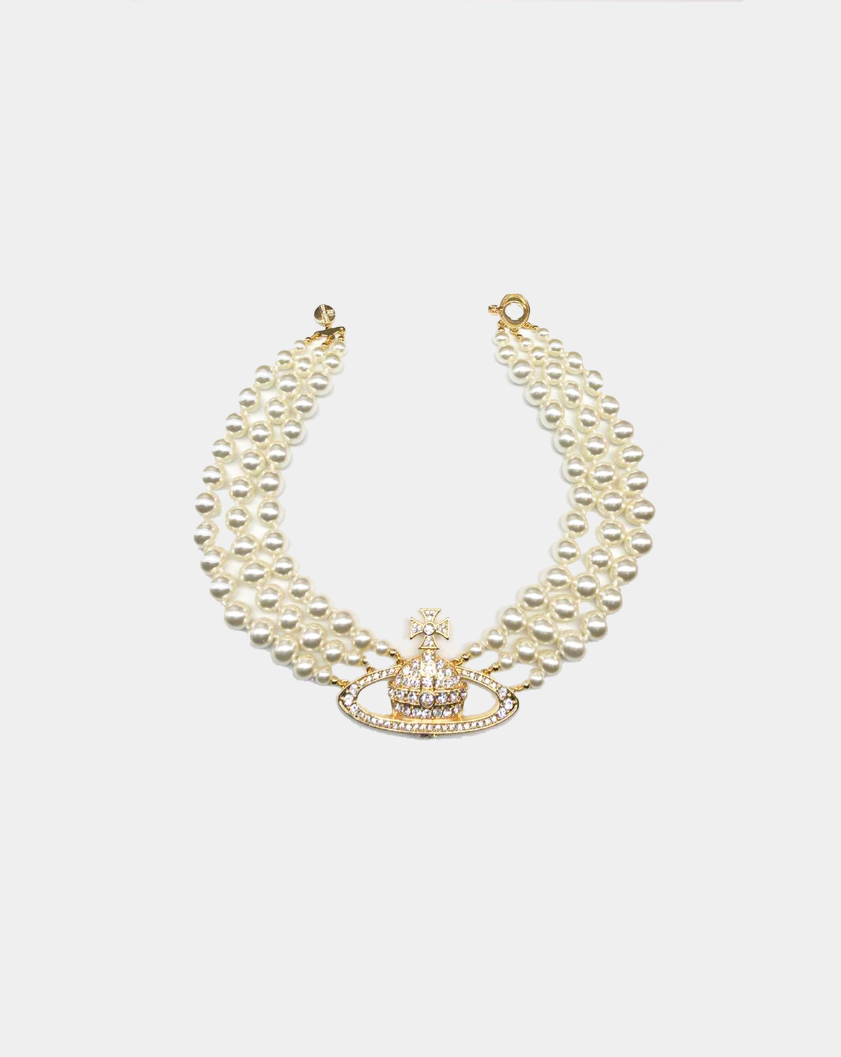 Vivienne Westwood 2000s Gold Triple Layer Choker