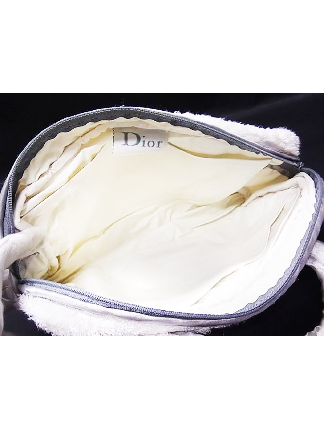 Christian Dior 2000s White Terrycloth Star Handbag