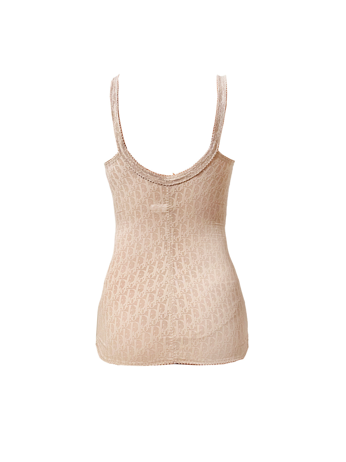 Christian Dior 2000s Biege Monogram Bodysuit