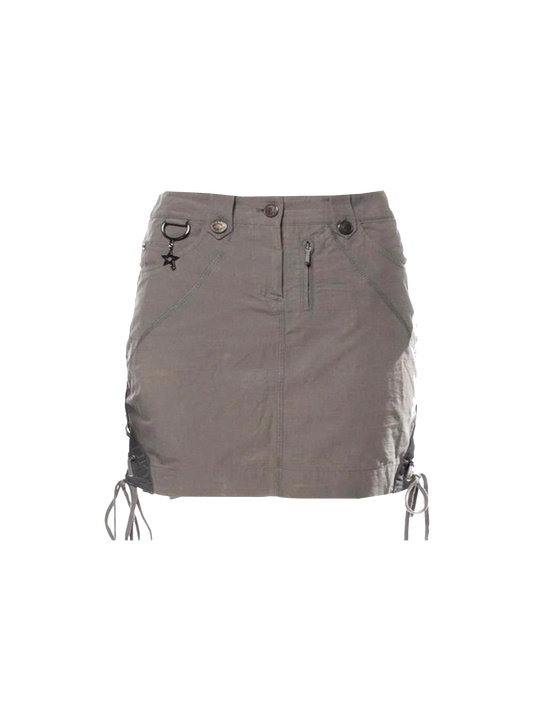 Christian Dior 2004 Grey Galliano Lace Skirt