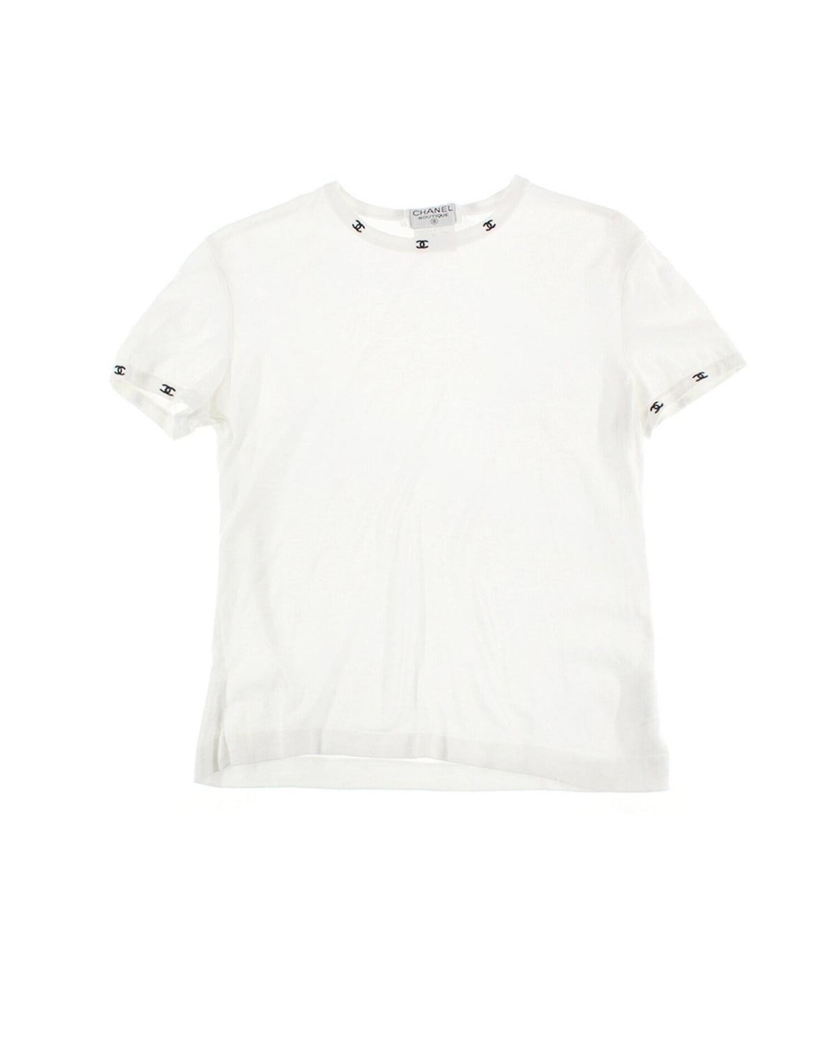 Chanel 2000s Rare Multi-CC Turtleneck T-Shirt