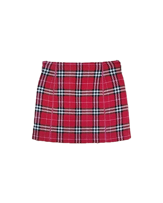 Burberry 2000s Blue Label Pink Tartan Skirt