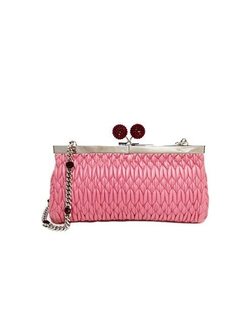 Miu Miu Cherry Pink Clasp Chain Bag
