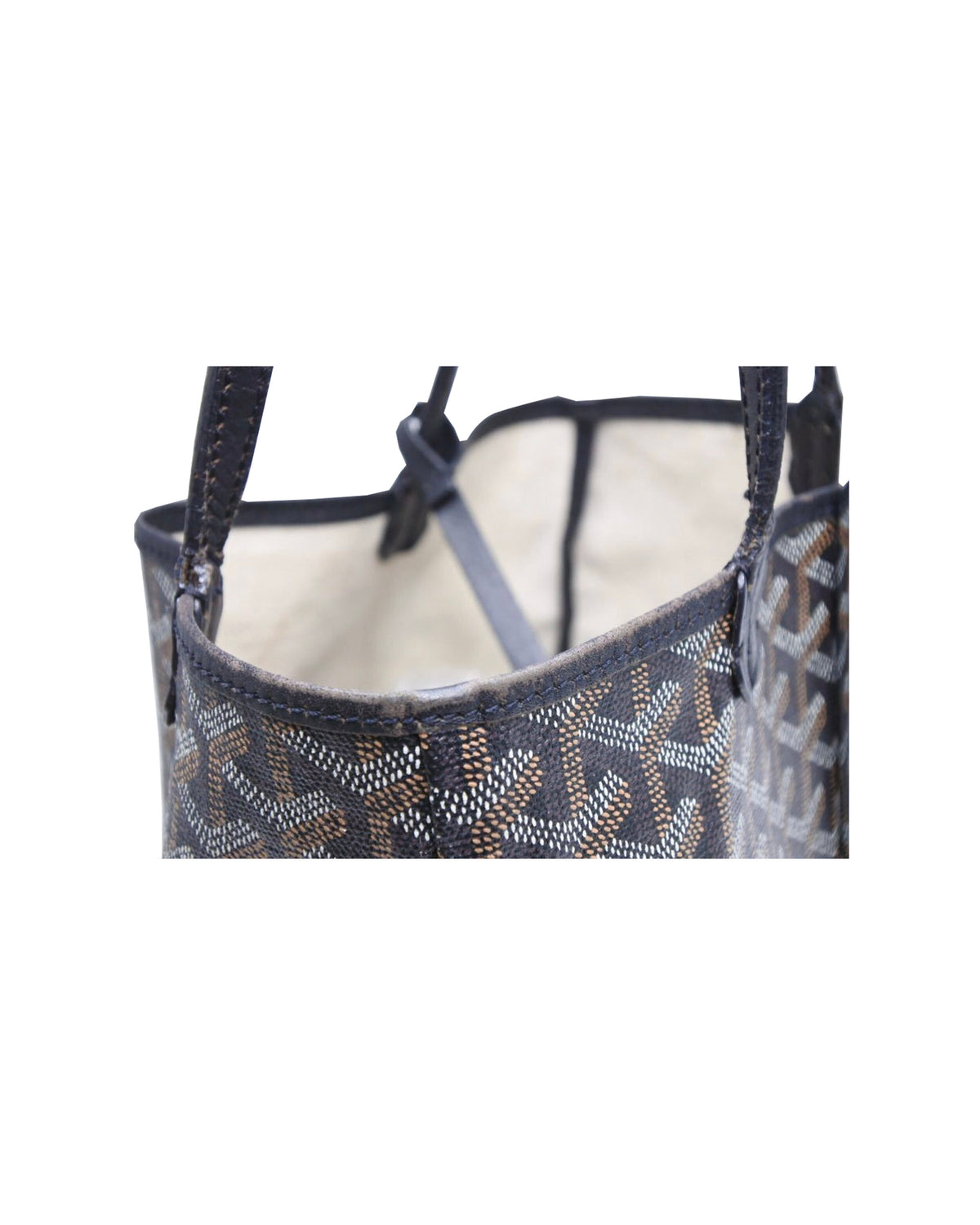 Goyard 2000s Junior Saint Louis Mini Black Tote
