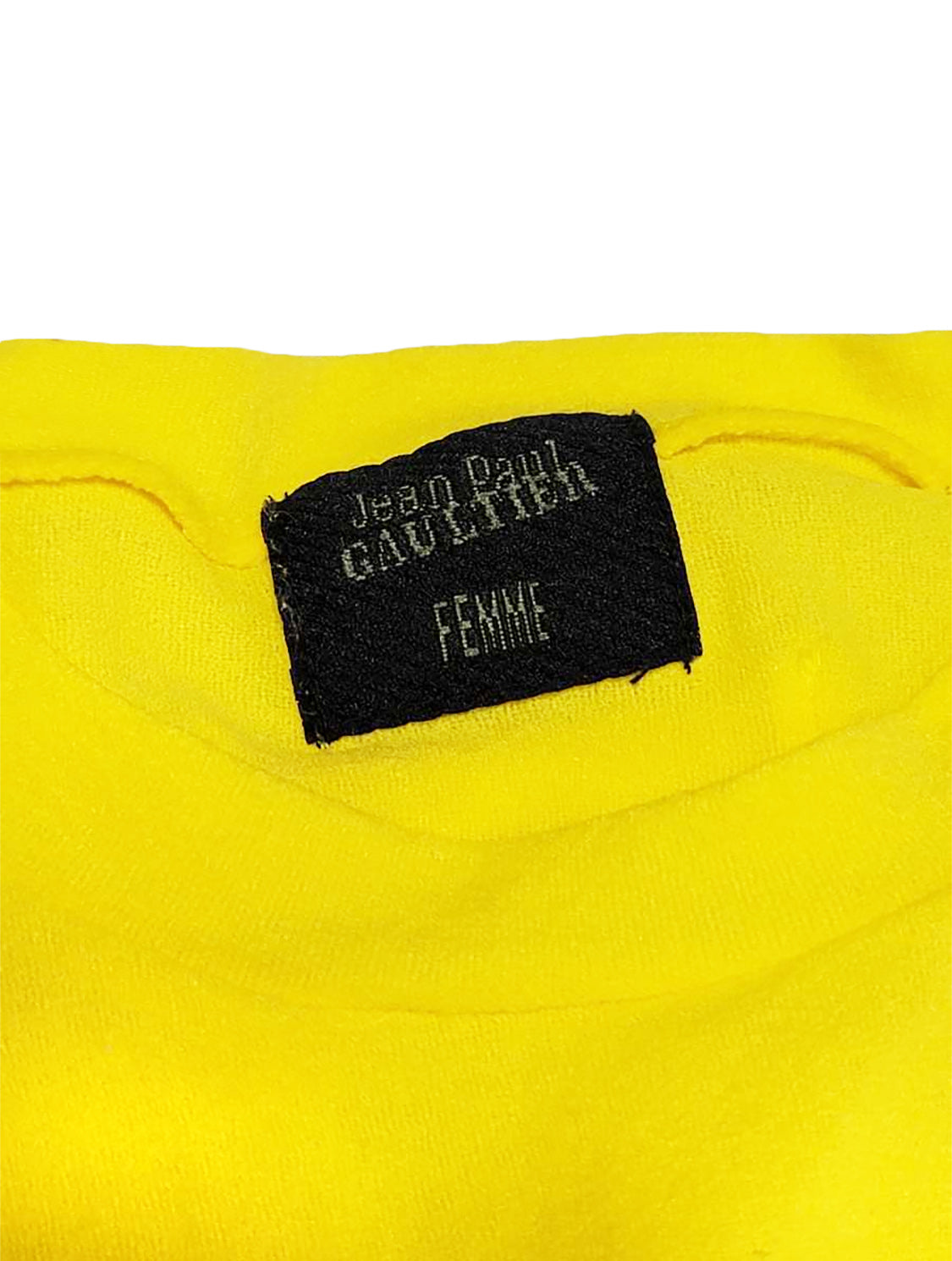 Jean Paul Gaultier 2000s Yellow Graphic Long Sleeve
