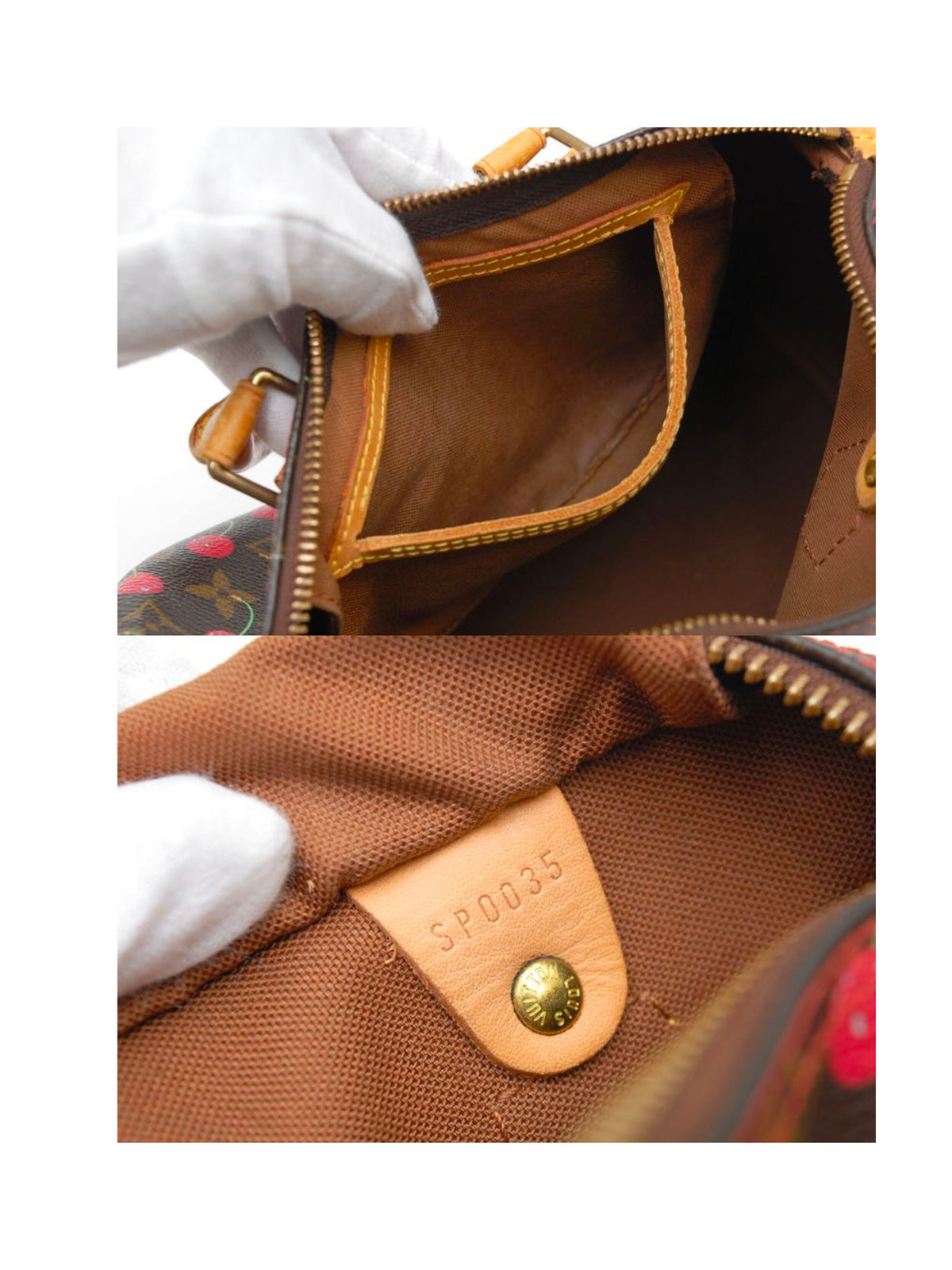 Louis Vuitton 2005 Cherry Murakami Speedy 25 Handbag